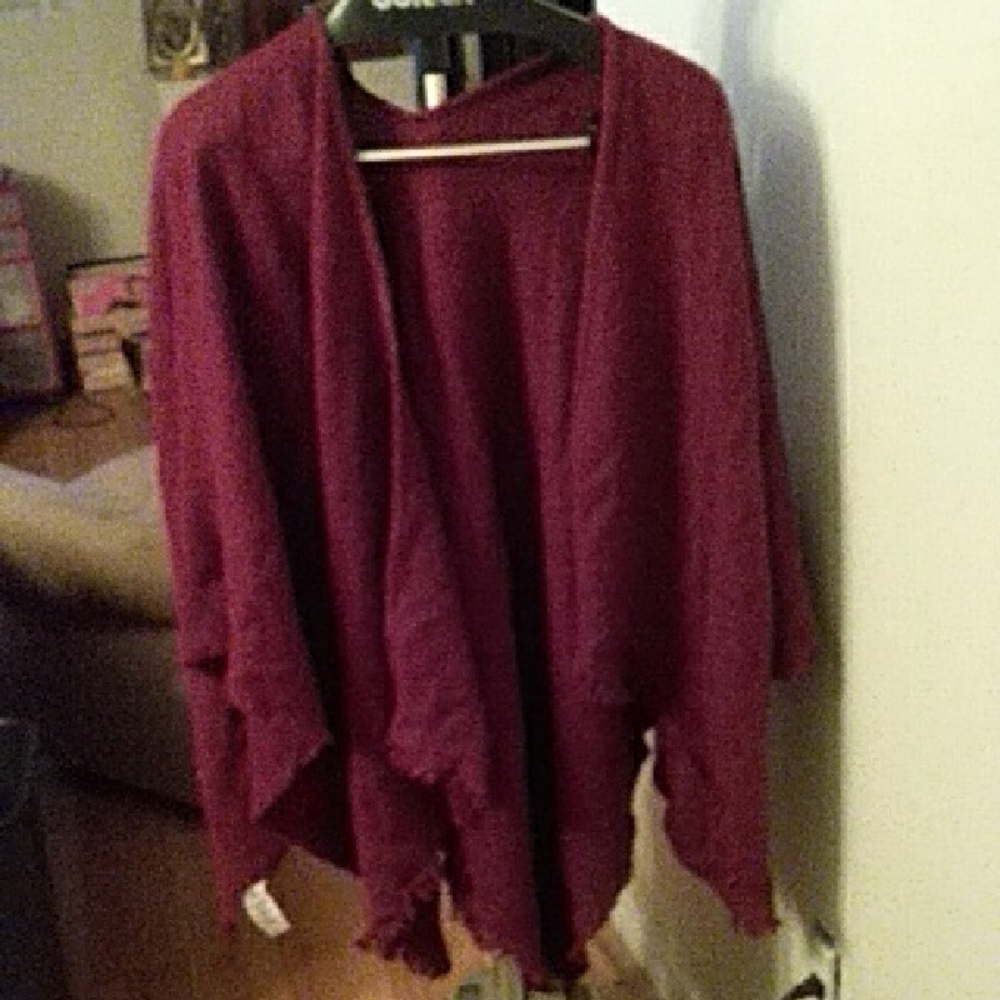 Red Cape with Cascading Front OS